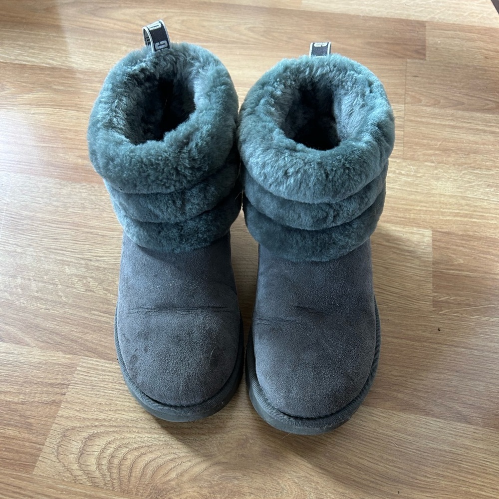 UGG Gray Shearling Boots